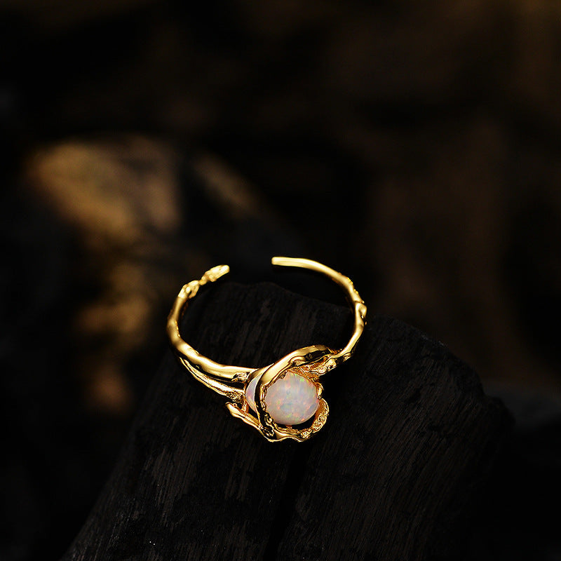 Women's Fashion Opal Stone Ring