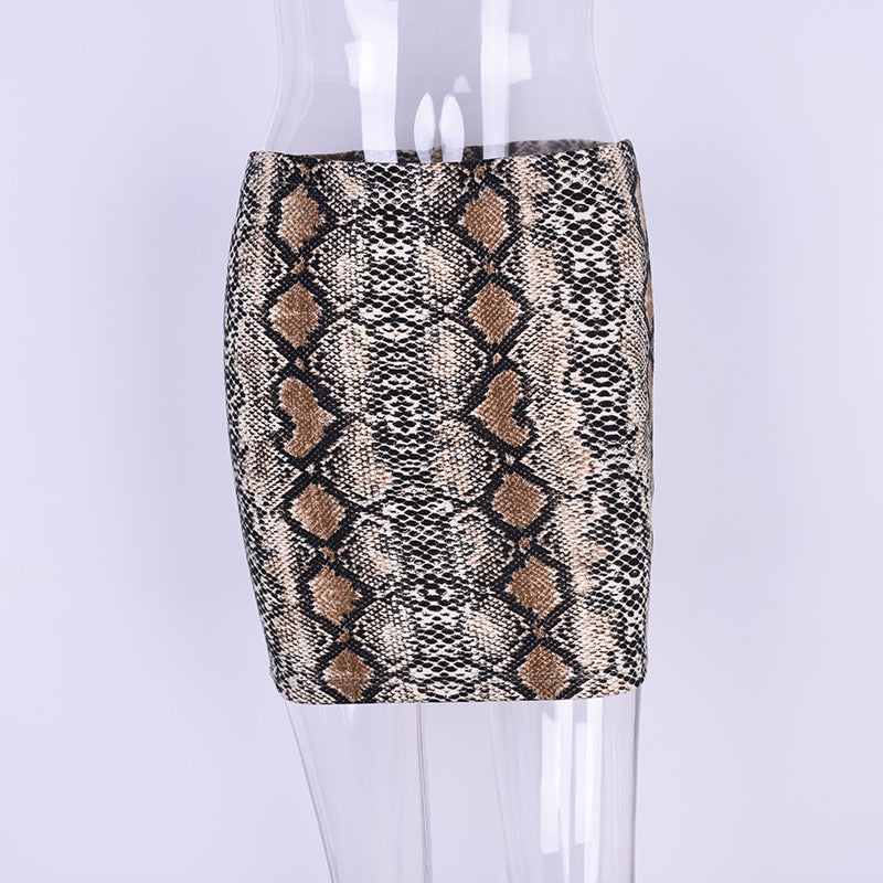 Women's Sexy Snake Print Skirt - Hot Selling Design
