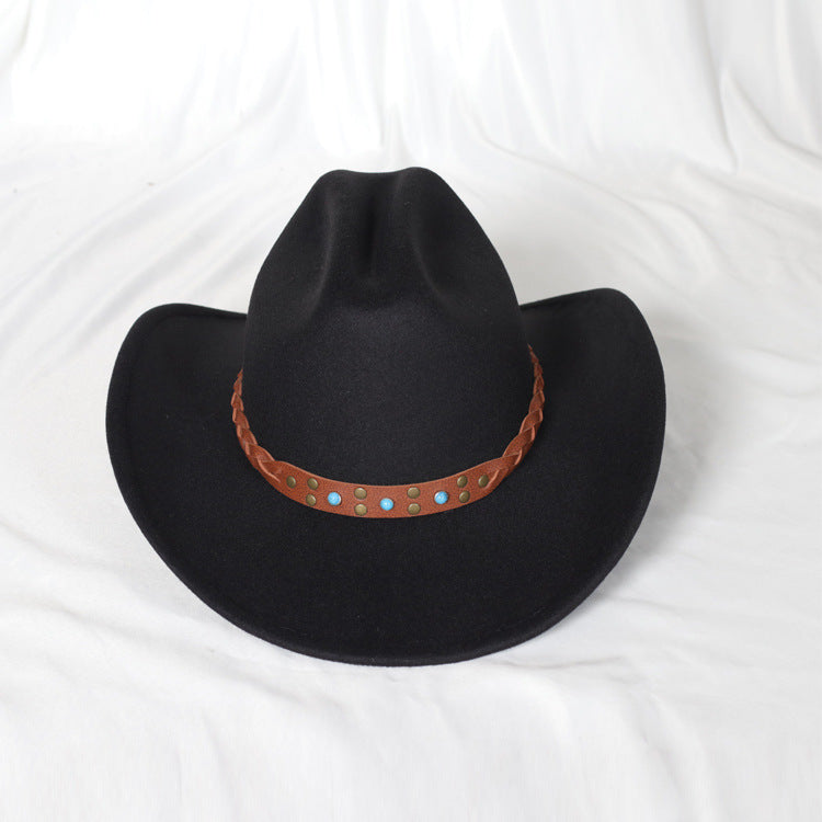 Western Denim Top Hat