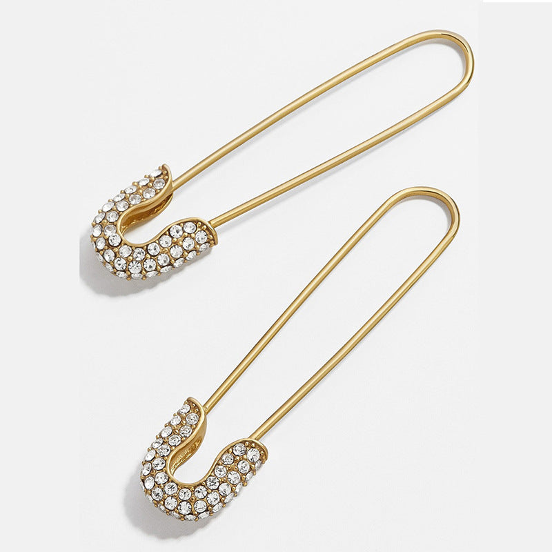 Colorful Metal Pin Earrings Set for Women Fashion