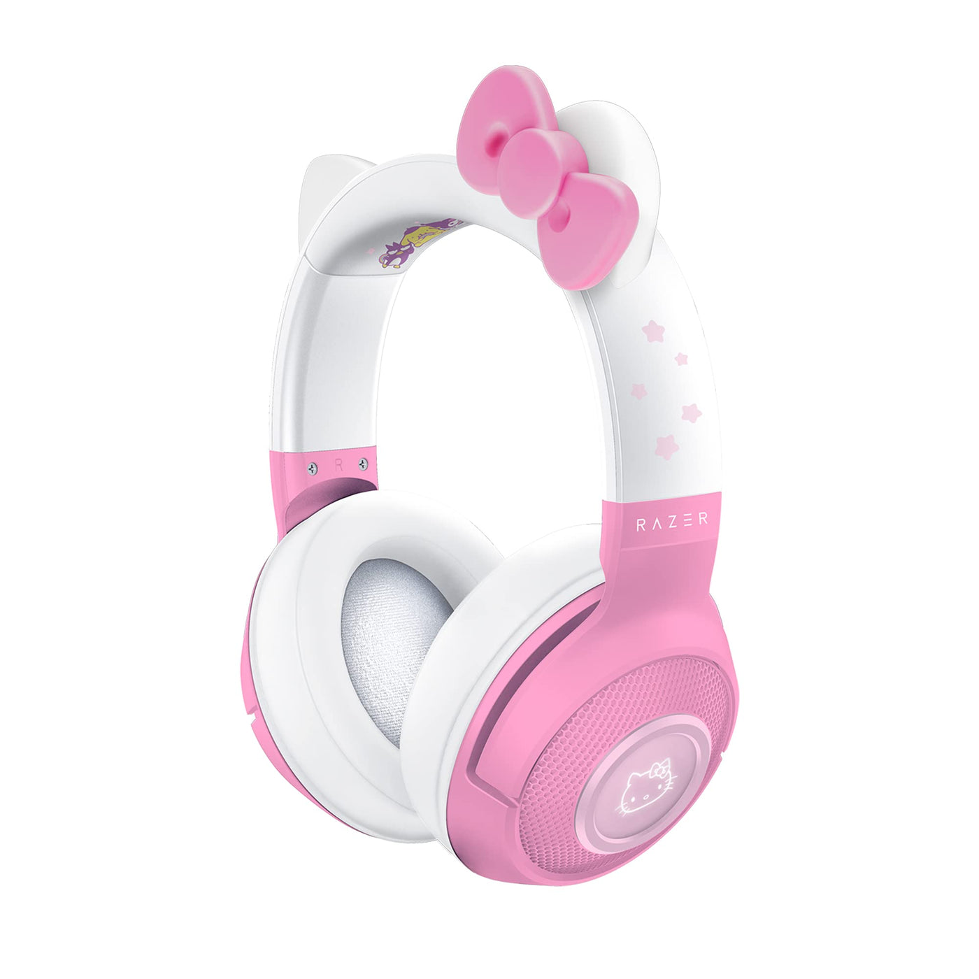 Razer Kraken BT Headset: Bluetooth 5.0 – 40ms niedrige Latenzverbindung – speziell abgestimmte 40-mm-Treiber – Beamforming-Mikrofon – unterstützt durch Razer Chroma – Hello Kitty & Friends Edition (erneuert)