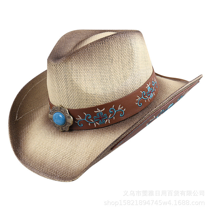 Western Jazz Cowboy Hat with Breathable Design