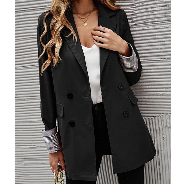 Loose Retro Long-Sleeved Women's Cardigan Coat