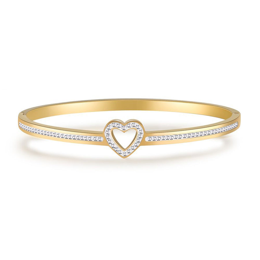 Titanium Steel Diamond Love Bracelet for Women