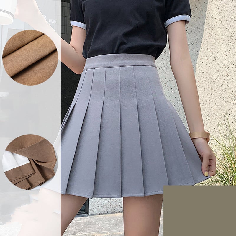 Japanischer hoch taillierter plissierter Sommerrock für Damen