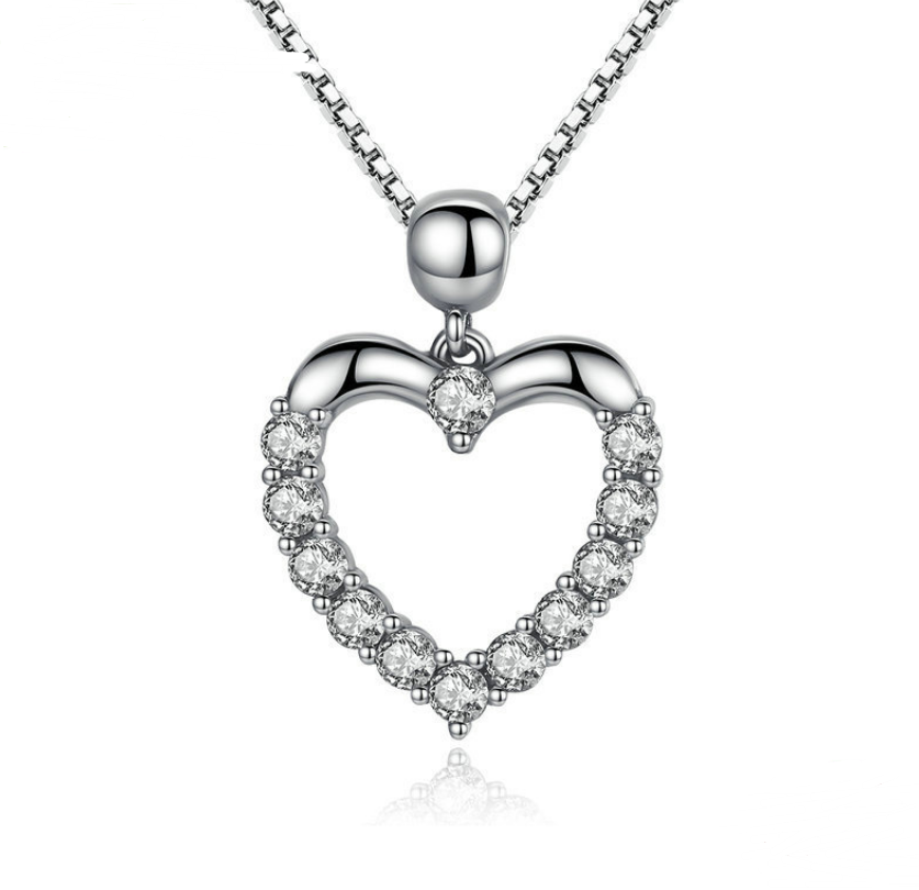 Herzkette, Anhänger aus 925er Sterlingsilber
