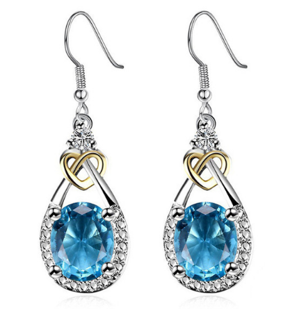 Sapphire Drop Earrings