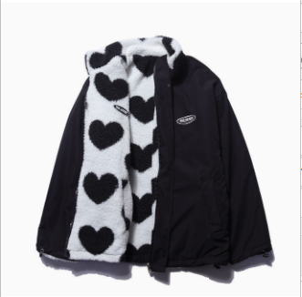 Wendejacke aus Baumwolle - Love Vibes (Einzelstück)