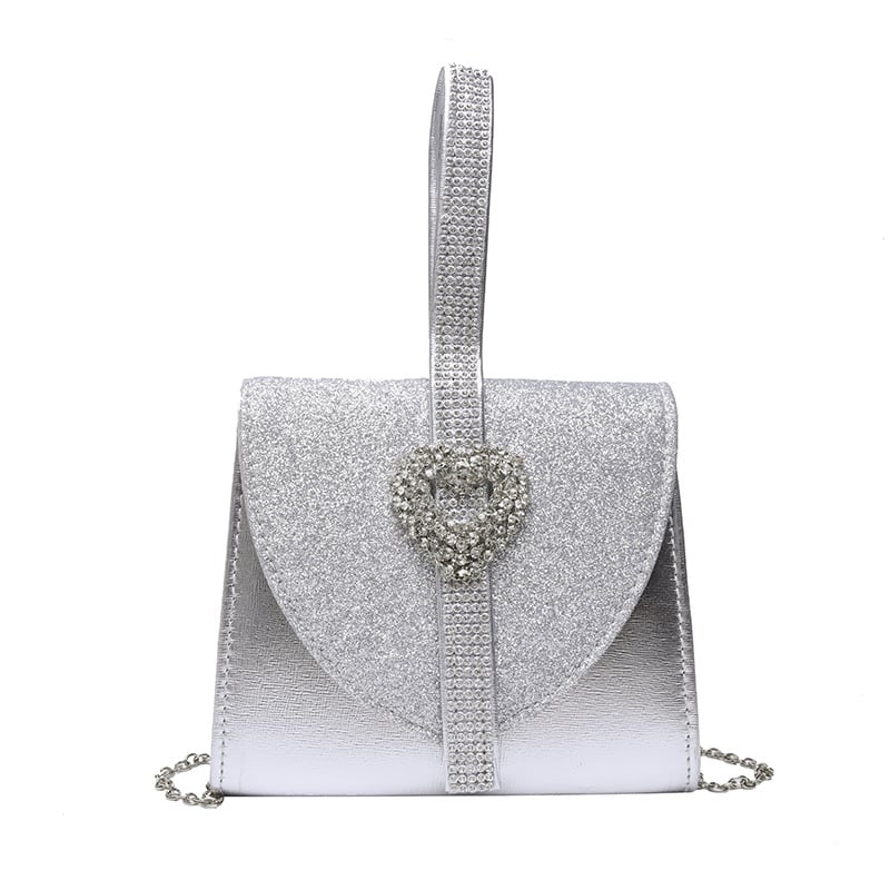 Trendy Diagonal Chain Bag with Sequins (Portable)