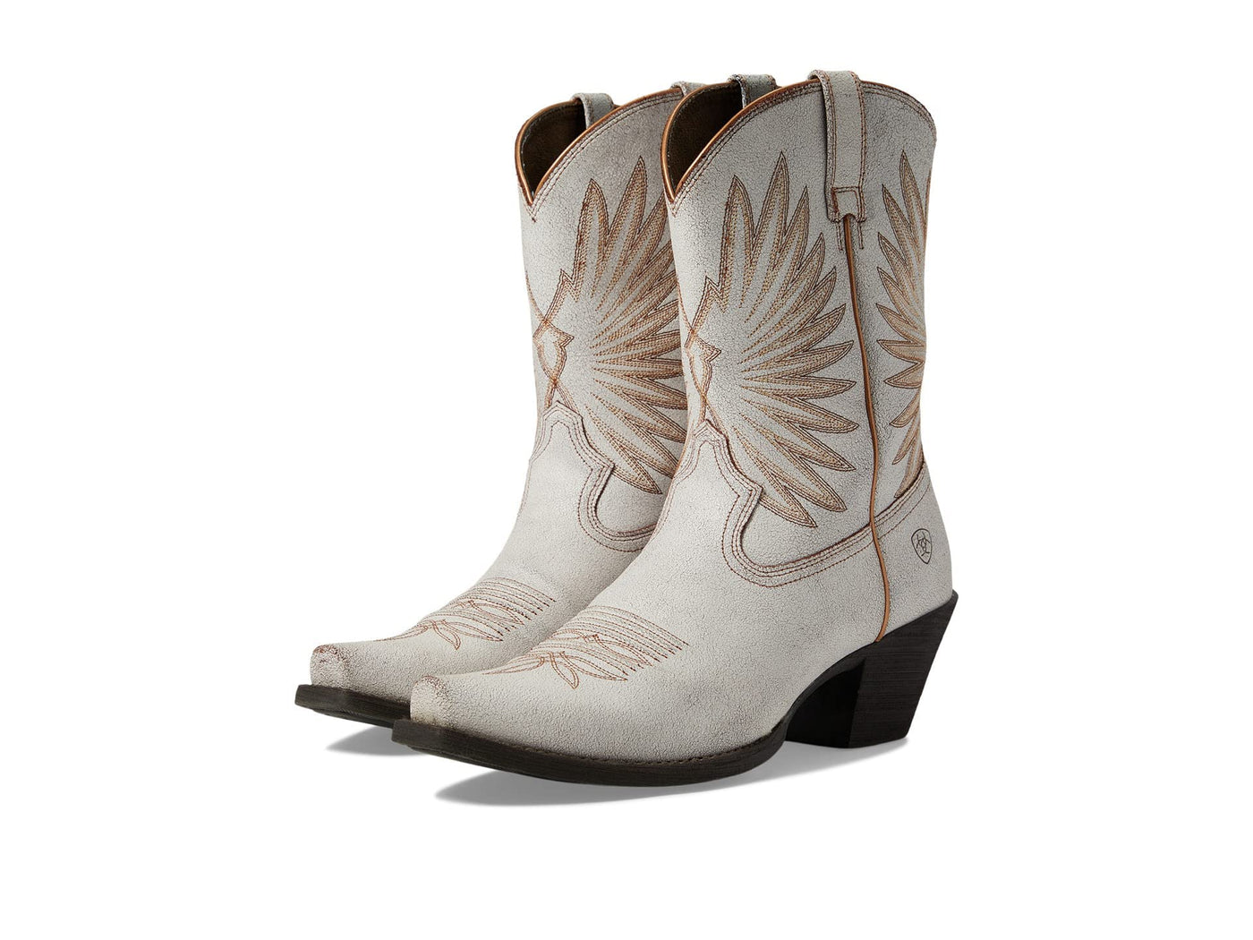 ARIAT Womens Goldie Western Boot Distressed White 8