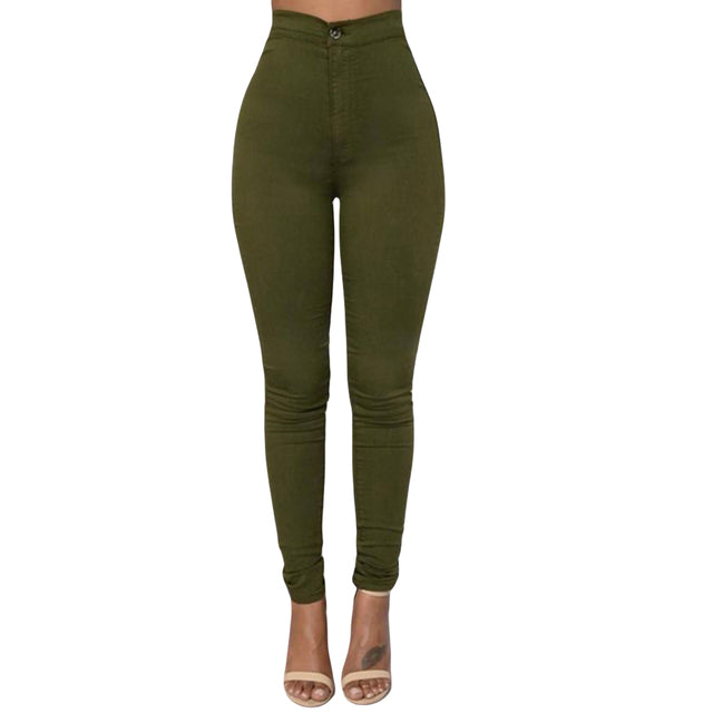 Trendige Slim Fit Damen Skinny Jeans in Bonbonfarben