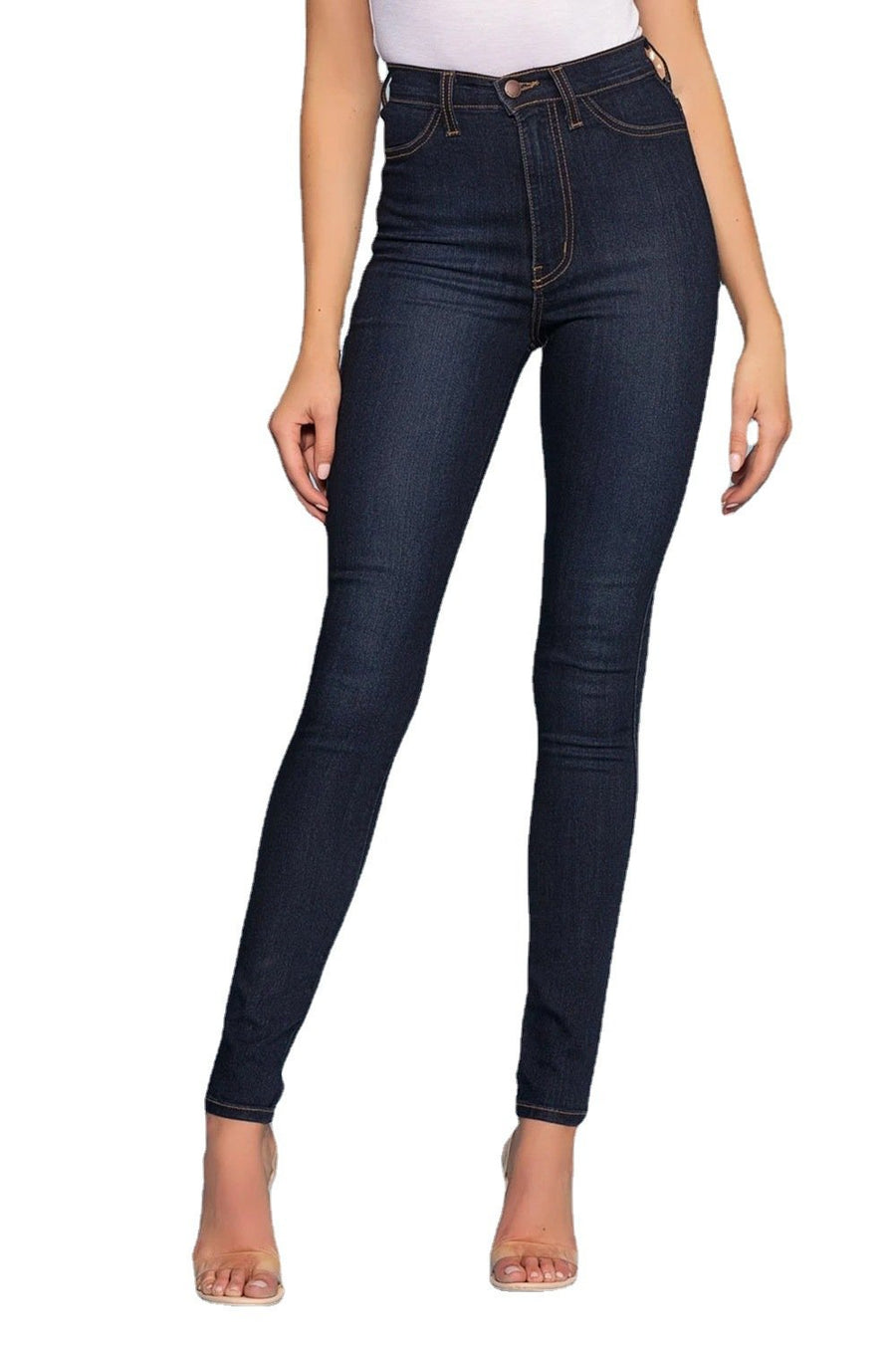 Hochdehnbare schmale Fashion-Jeans für Damen