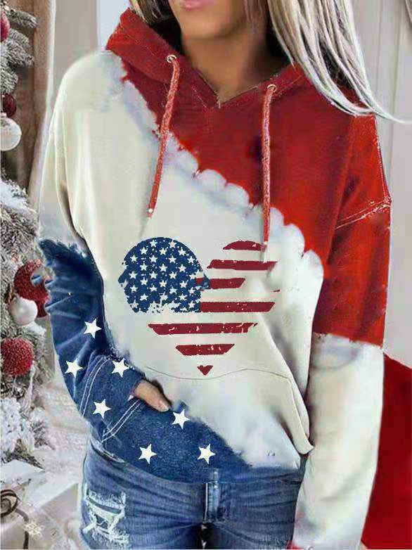 Women's Tie-Dye Long Sleeve Christmas Sweatshirt