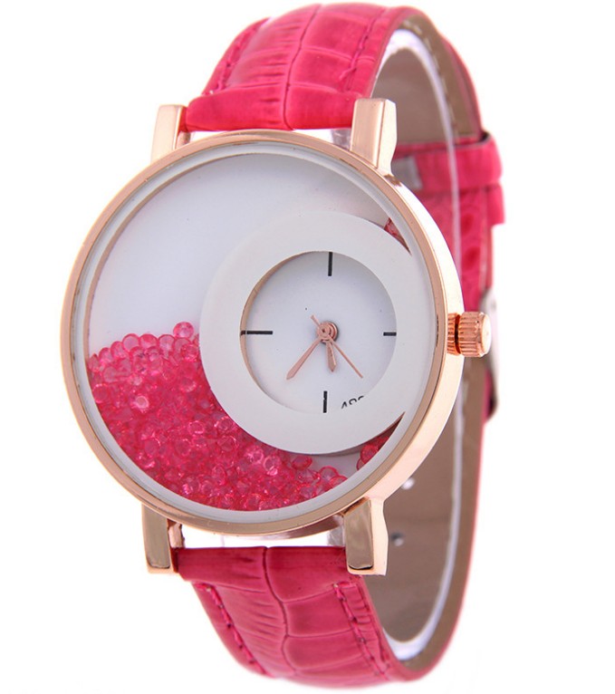 Fashion Quartz Watch with Rhinestones for Women