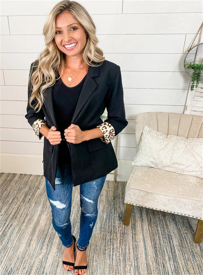 Women's Spring Autumn Leopard Print Jacket (2020)