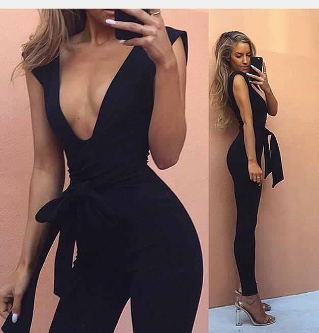 Sleeveless Jumpsuit for Women - Sexy Fashion Outfit