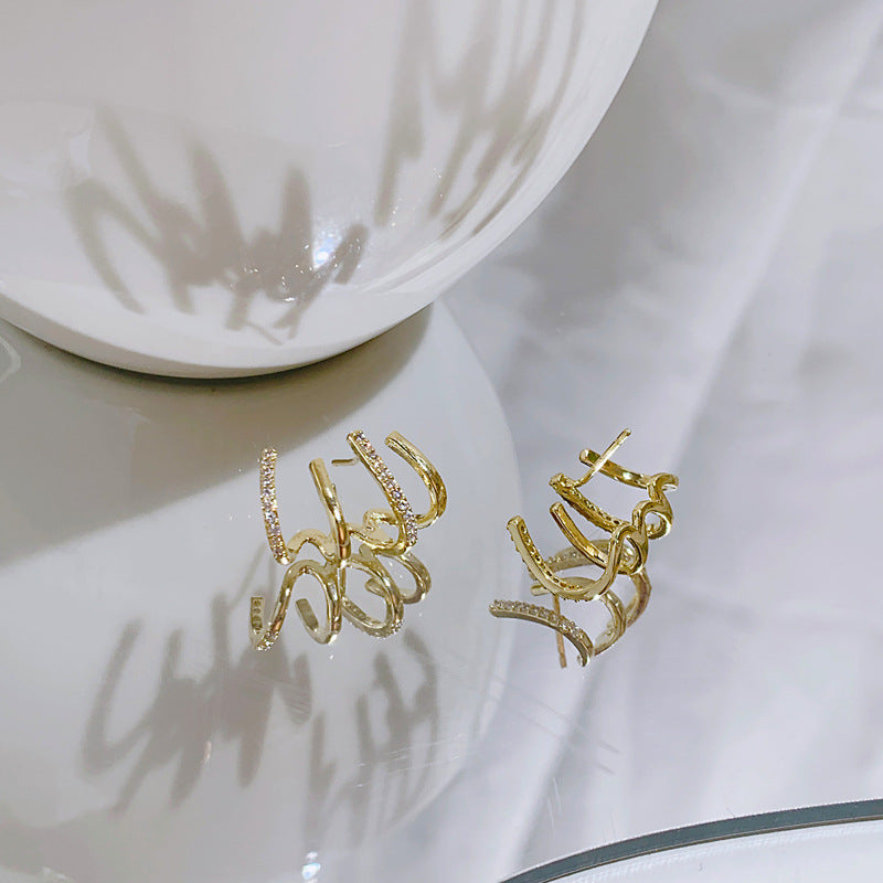 Trendy Hypoallergenic 925 Silver Stud Earrings for Women