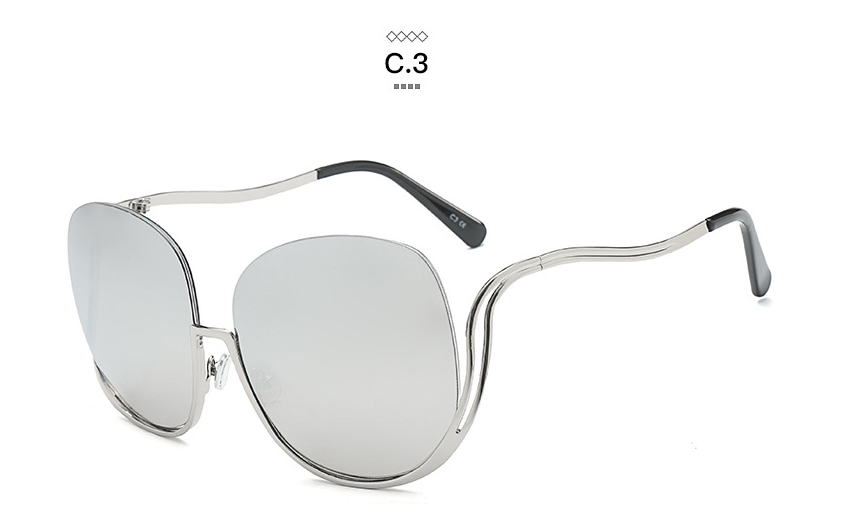 Half Frame Big Eyewear Sunglasses and Sun Glasses