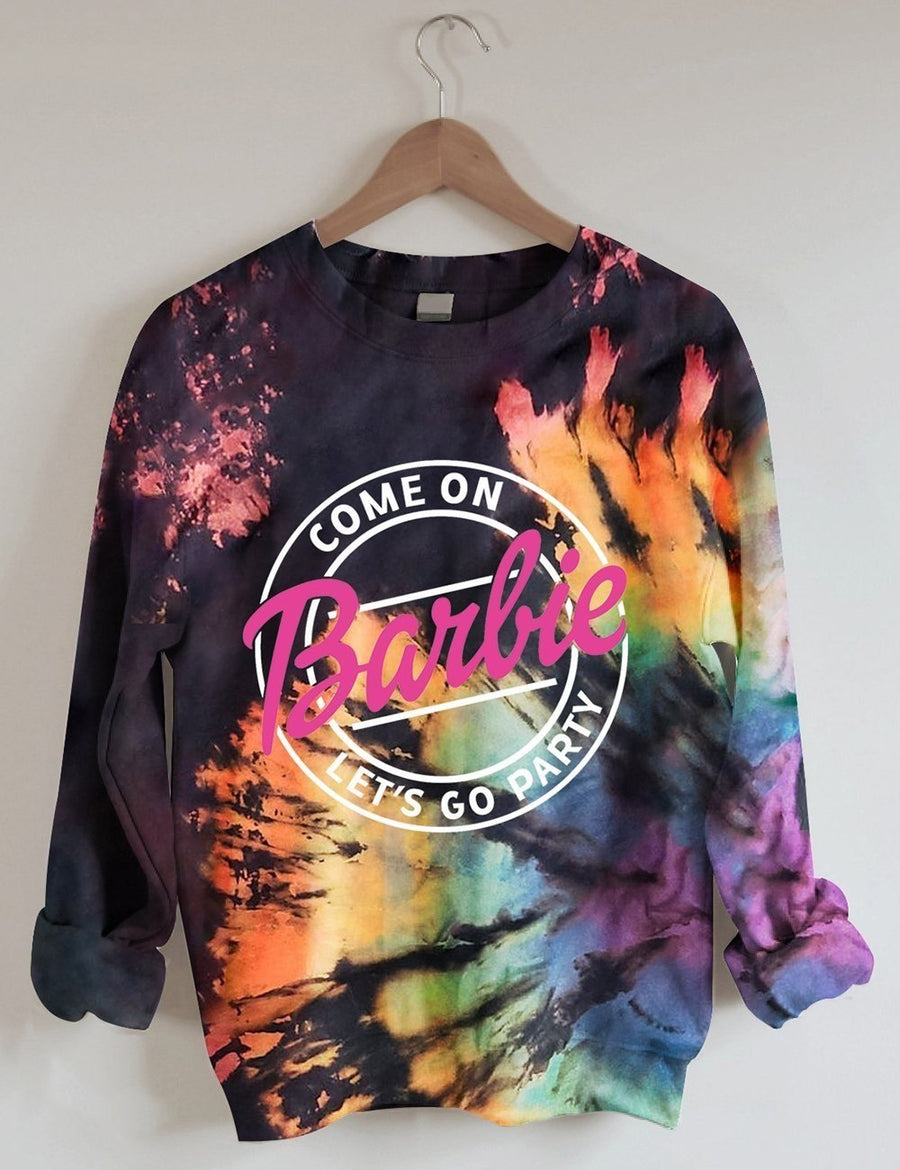 3D Tie-Dye Art Print Casual Sweater for Men & Women