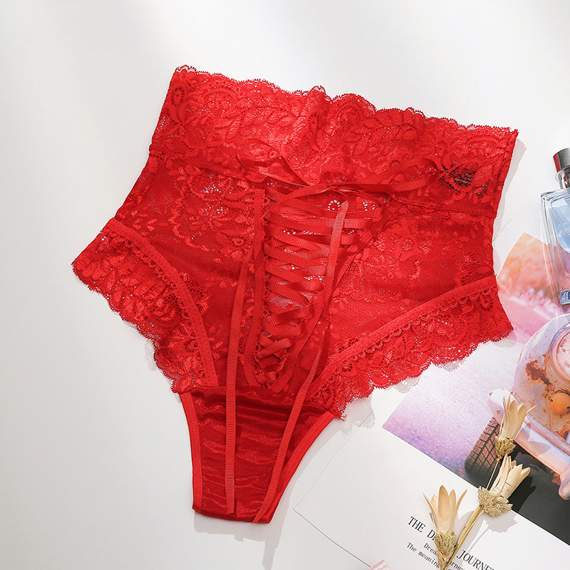 Lace High-Waisted Transparent Lingerie for Women