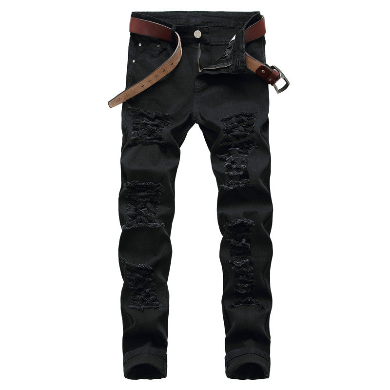 Trendy Fashion Stretch Ripped Jeans for Women