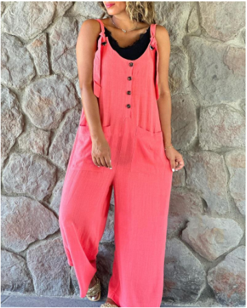 Sleeveless Loose Jumpsuit for Women (One Piece)