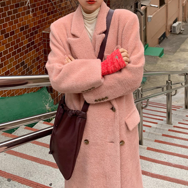 Lockere Retro-Jacke mit langen Ärmeln und zeitlosem Stil