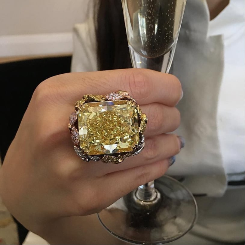 Couple Ring with Encrusted Zircon Design