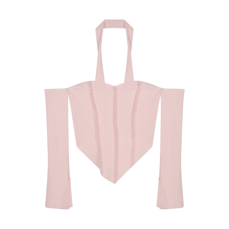 Ein-Linien-Schlüsselbein-T-Shirt für Damen – Sommer-Stil