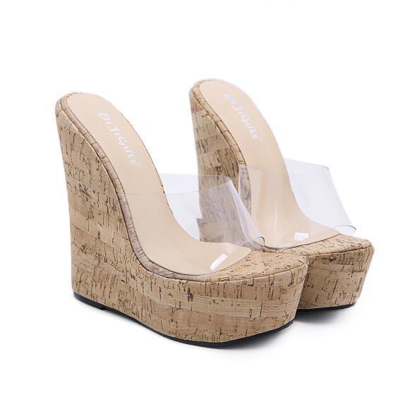 Cool Transparent High Heel Sandals for Fashion Ladies