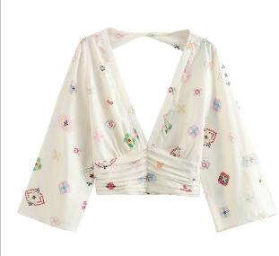 Maldives Set: Pants and Vest with Floral Top