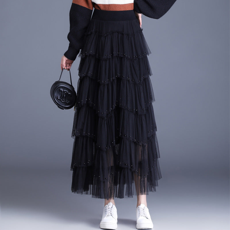 Irregular Pink Tulle Skirt for Women - Fashion 2022