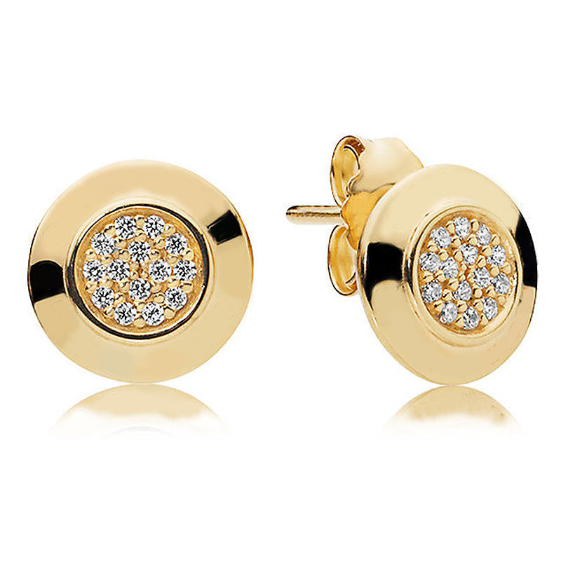 Fashionable Hollow Diamond Stud Earrings (2018 Collection)