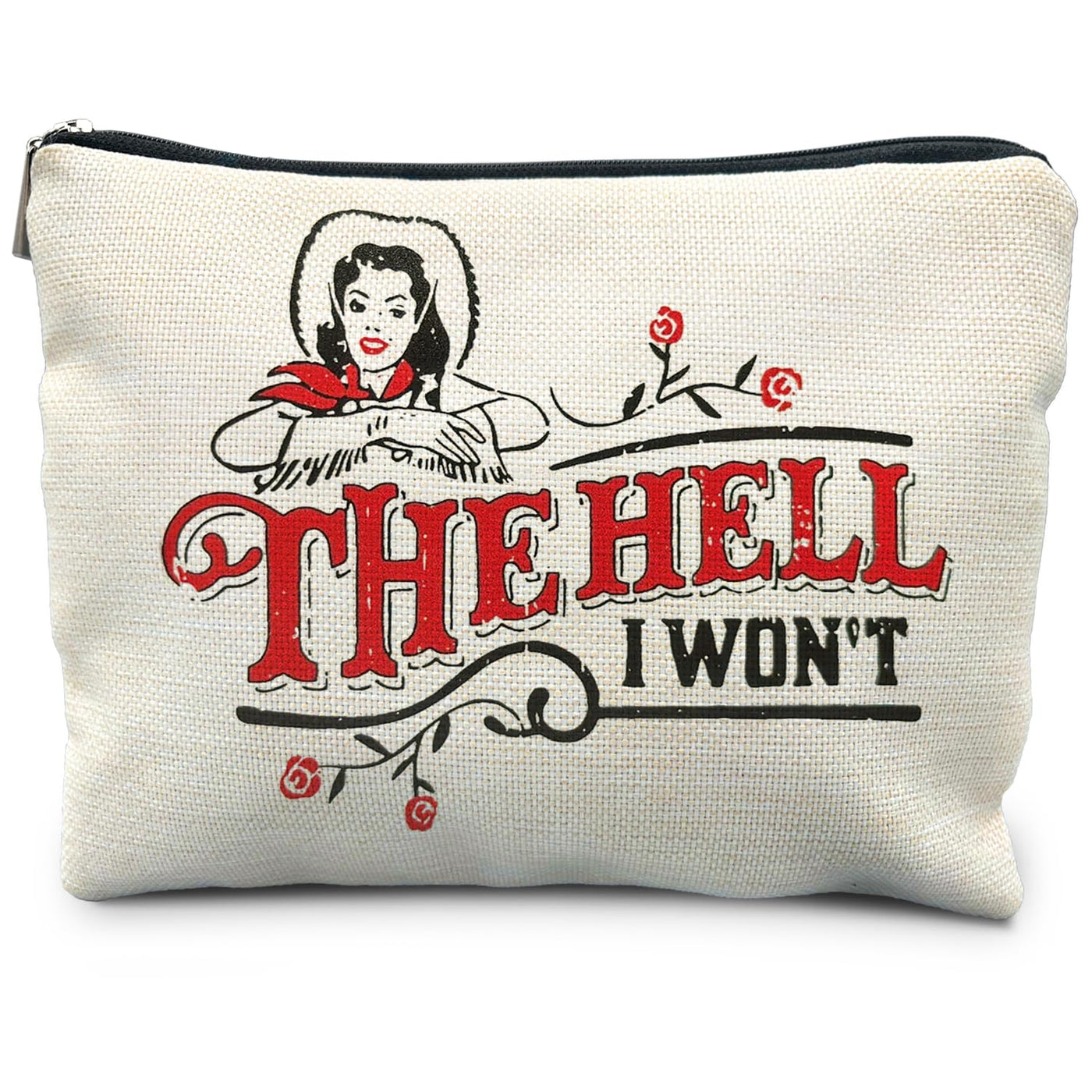 RYYCDOI Western Makeup Bag Trendy Retro Western Cowgirl Cosmetic Bags for Women Cowgirl Gifts Country Girl Gifts Western Gifts for Women Vintage Makeup Bag Western Makeup Pouch