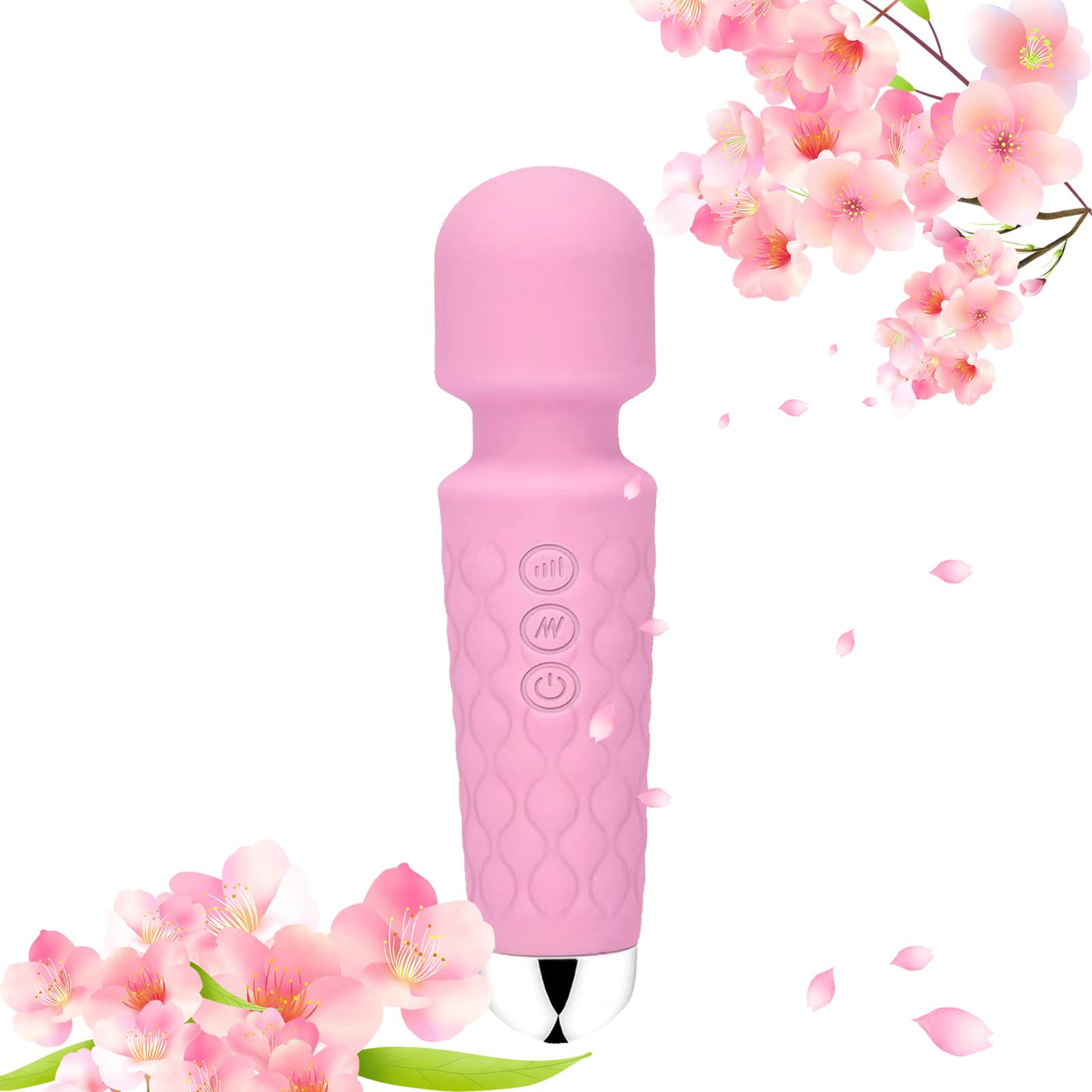 Portable Cordless Massager - Multiple Speeds and Modes - for Body and Back（Rose Pink）