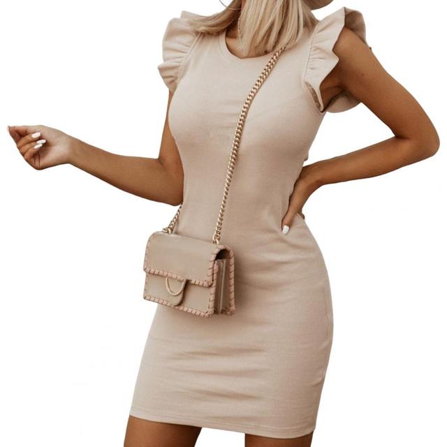 Ärmelloses Sommerkleid für Damen – Mode im Club-Stil