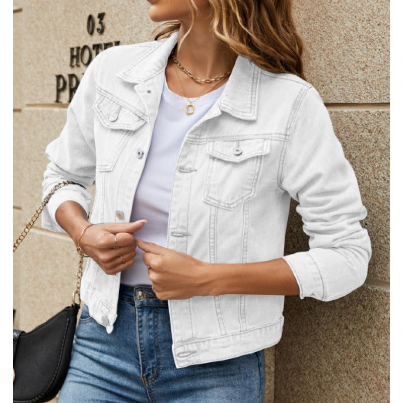 Multi-Color Women's Denim Jacket for Casual Wear