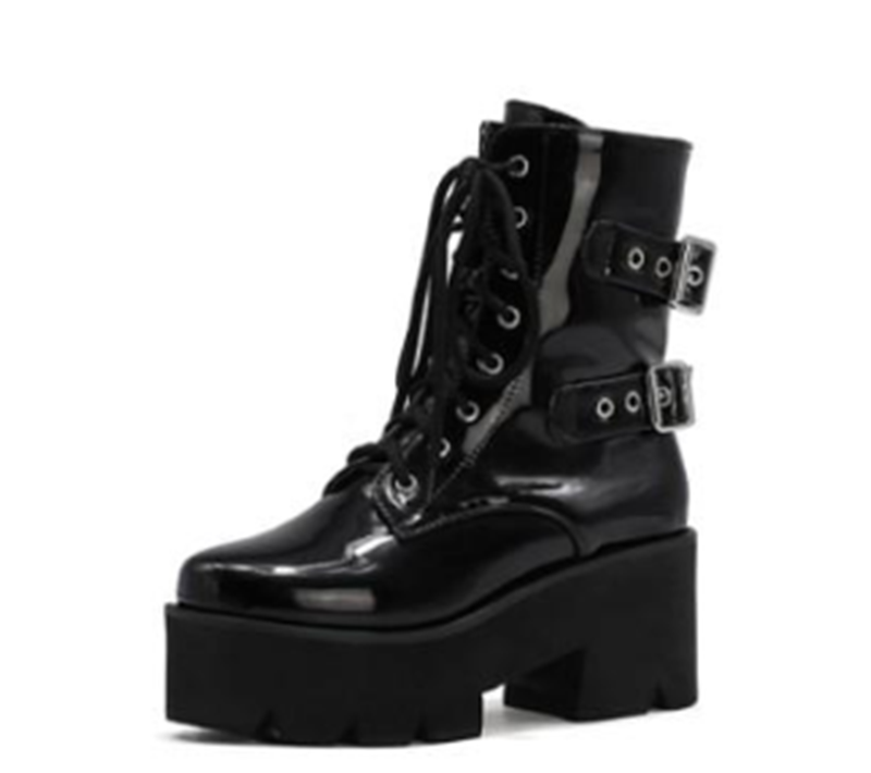 Harajuku Punk Women's Motorcycle Platform Boots
