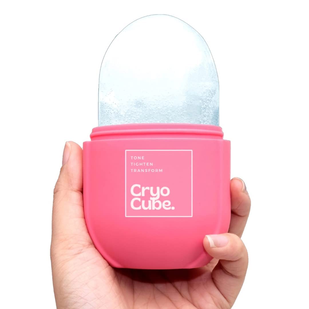 Cryo Cube Eisroller für Gesicht, Augen und Hals Natürliche Straffung und Festigung der Haut, Reduzierung von Tränensäcken, für einen gesunden Glanz Kryotherapie für Gesicht und Hals, die zur Verbesserung der Hautelastizität beiträgt (1 Stück)