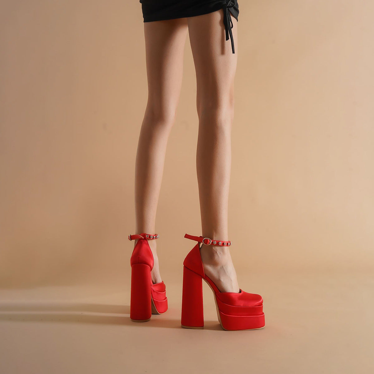 New High Heel Candy Color Platform Shoes for Parties