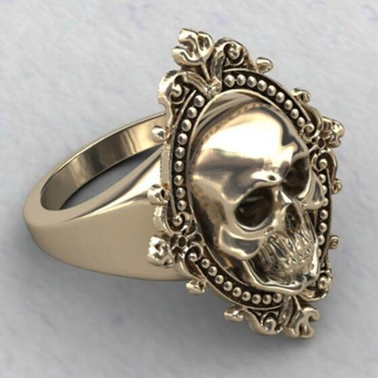 Punk Style Skull Head Ring Ornament
