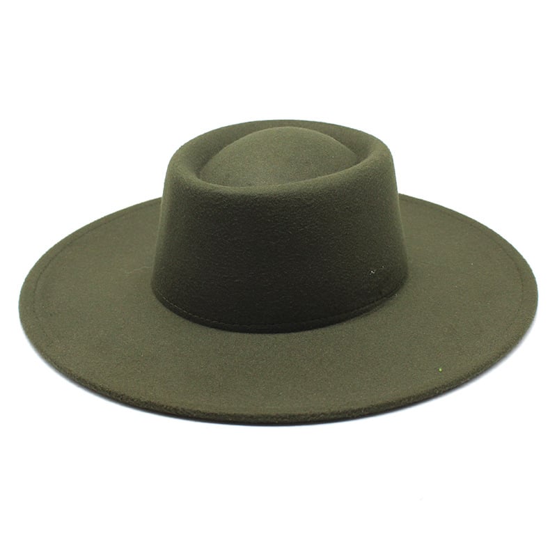 Simple Felt Bowler Hat for Men and Women Fashion