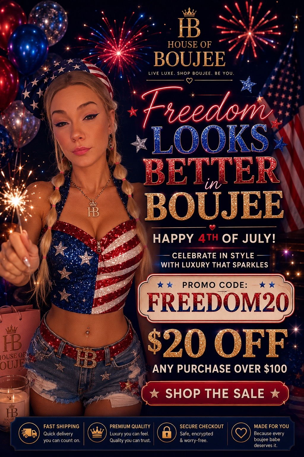 Freedom20 4th of July House of Boujee Promo